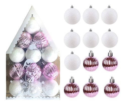 X12 Bolas Navidad Decorativas Esferas Adorno Arbol Bambalina