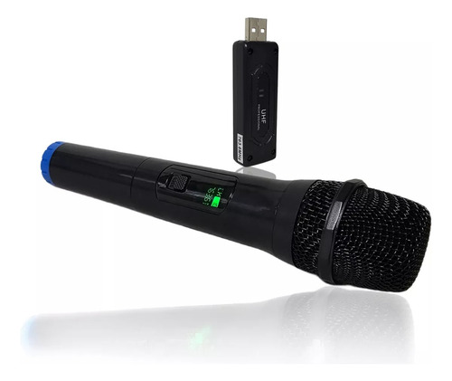 Micrófono Inalámbrico Conexión Usb Uhf Micrófono De Mano