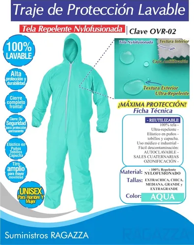 Overol Aislamiento Lavable Quir rgico Traje Medico
