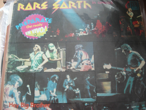 Vinilo Lp Rare Earth In Concert Get Ready En Vivo