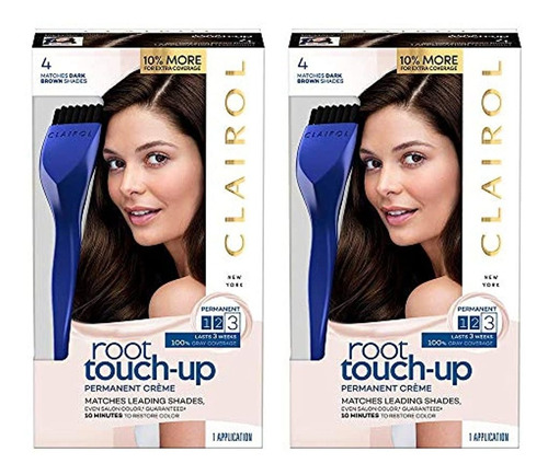 Clairol Root Touch-up - Tinte Para El Pelo, Color Marrón