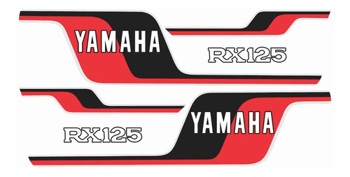 Adesivos Tanque Compatível Yamaha Rx125 1979 Vermelha 00195