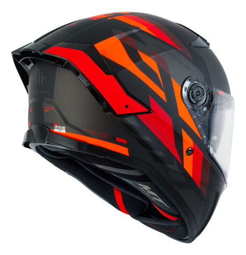 Capacete Moto Fechado C/ Óculos Mt Thunder 4 Sv Ergo B15