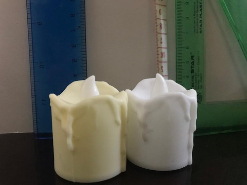 Imagen 2 de 8 de Velas Con Luz Navidad (de Plastico)