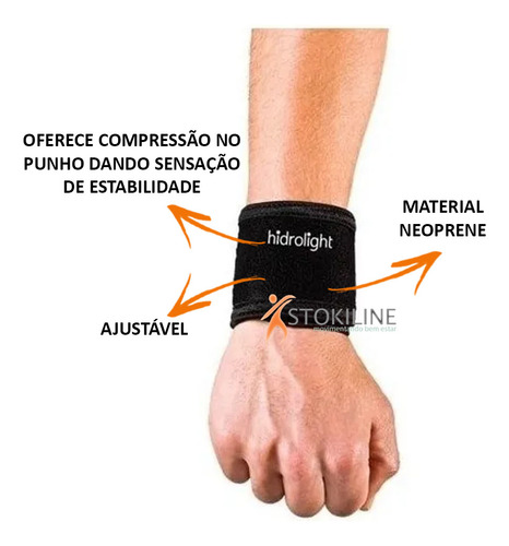 Munhequeira Protetor Punho Hidrolight Ajustavel Tam Único