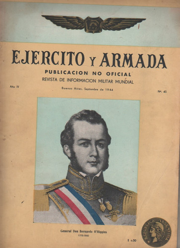 Antigua Revista Argentina Ejercito Y Armada - Nº 45 Año 1944