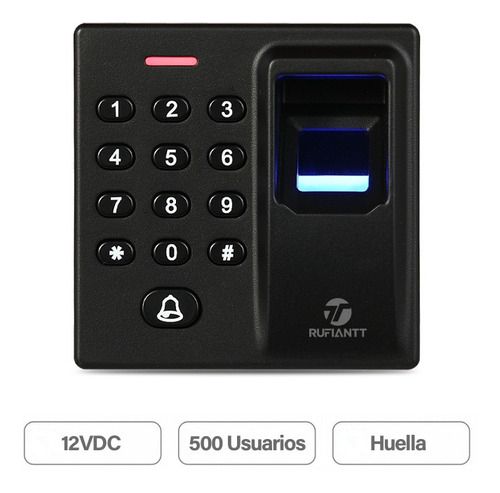 Control Acceso Teclado Clave + Huella Dactilar+tarjeta Rfid