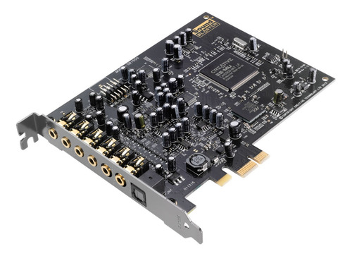 Placa De Som Pci-e Creative Sound Blaster Audigy Rx 7.1 Cor Preto