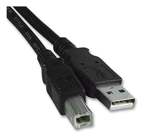 Cable Usb 2.0 Am-bm 3.3 Ft 20 Unidad Color Negro