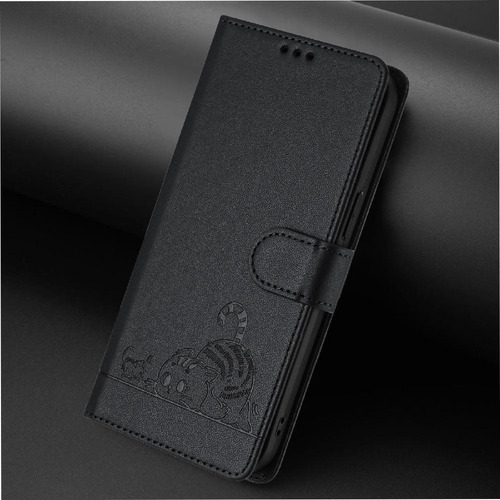 Funda For Motorola Edge 50 Fusion Cat Rfid Cartera Flip