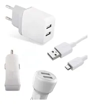 Comprar Cargador Para Redmi 9c + Cable Usb + Cargador De Auto 2 Usb 