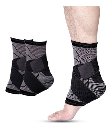 Tobillera Deportiva Compresión Doble Soporte Lesión Gym 2pcs