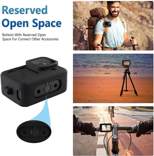 Imagen 5 de 8 de Vidrio Templado Protector P/ Gopro Hero 10 / Black 9 + Funda