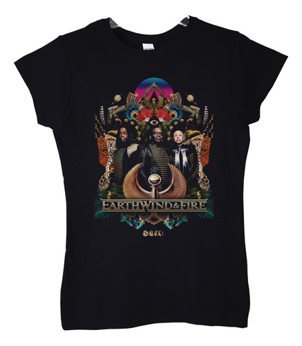 Polera Mujer Earth Wind And Fire Poster Int Rock Abominatron