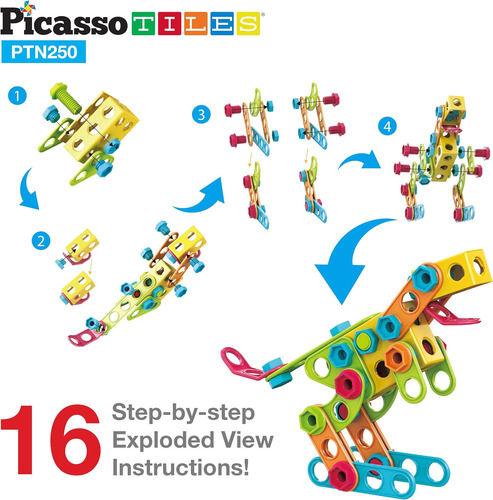 Juego De Construccion De Aprendizaje Picassotiles Stem X250