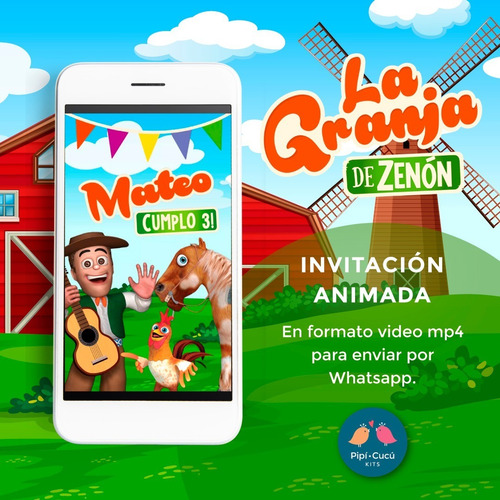 Video Invitación Animada La Granja De Zenón (con Foto) | MercadoLibre Video Invitación Animada La Granja De Zenón (con Foto) | MercadoLibre