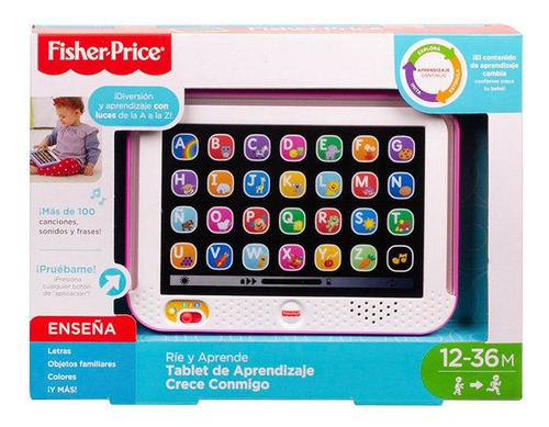 Fisher Price - Tablet De Aprendizaje Rosa - Luces Y Sonidos