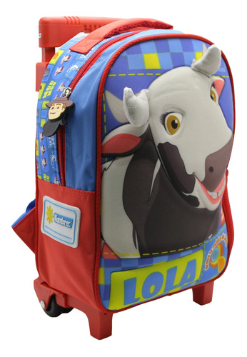 Mochila Granja Zenon Vaca Lola 12 Carro Sonido 