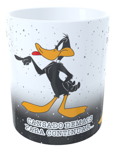 Caneca Pernalonga & Patolino Animado Frases Engraçadas + Cxa