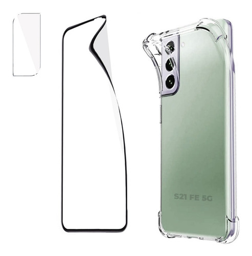 Carcasa Para Samsung S21 Fe 5g + Hidrogel + Glass Camara