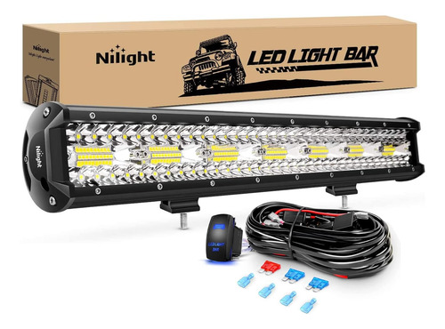 Barra De Luz Led De 20 Pulgadas, 420 W, Combo De Pun 8090053