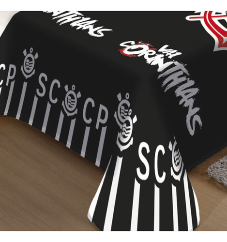 Cobertor Vai Corinthians Manta Quente Cama Solteiro Curintia