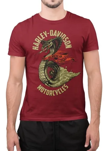Camiseta Masculina Harley Davidson Cobra Motorcycles 49