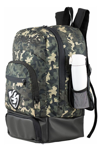 Mochila Térmica Fitness Lancheira Marmita Frasqueira Dieta Academia Top Everbags Camuflada Verde