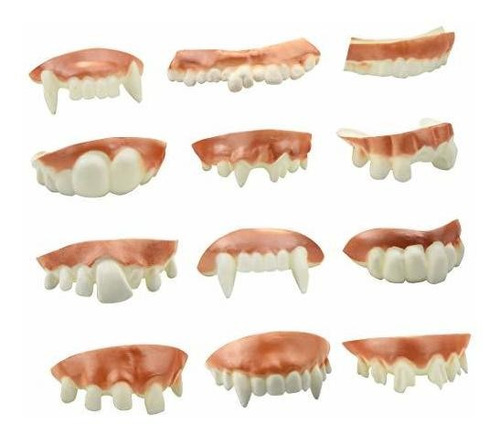 Marrywindix 12 Piezas Gnarly Teeth Gag Teeth Ugly Gx4ct