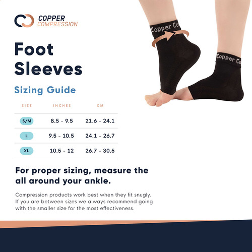 Copper Compression Calcetines De Recuperación Para Pies / Fa