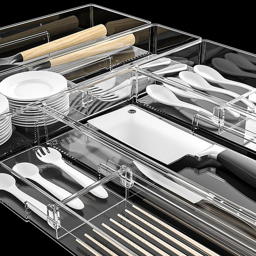 Organizador De Almacenamiento De Utensilios De 46,5x10x5,2cm