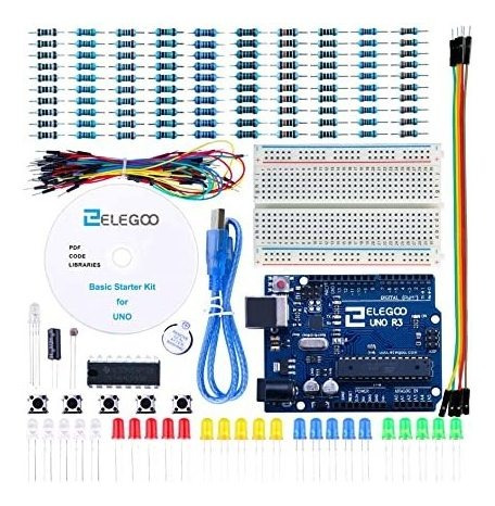 Equipo Inicial De Proyectos Básico Elegoo Uno Con Tutorial Y