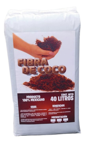 Sustrato Paca Fibra Coco 9 Kg Comprimido Polvillo 90/10