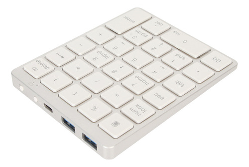 Xin Miniteclado Numérico Recargable Por Usb Con Cable, 28