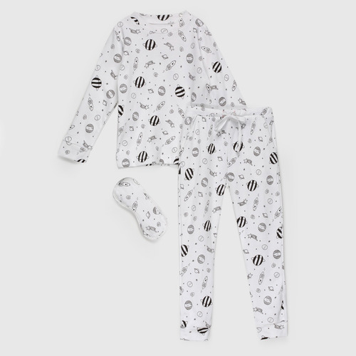 Pijama Blanco Galaxia Adulto Coyote Kids