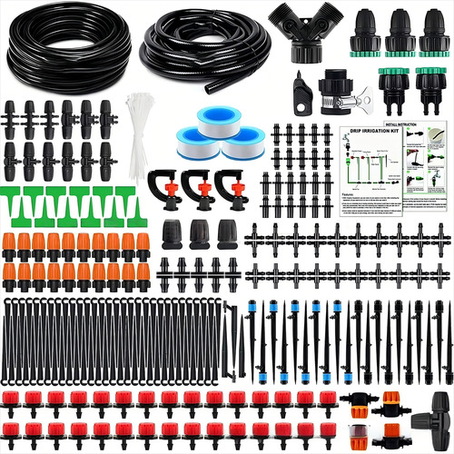 Kit De Riego Sistema Automático Goteo 50m 302pcs