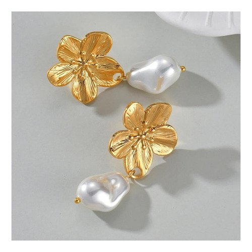Pendientes Kokoma De Flores De Oro Bohemio Para Mujer, De De