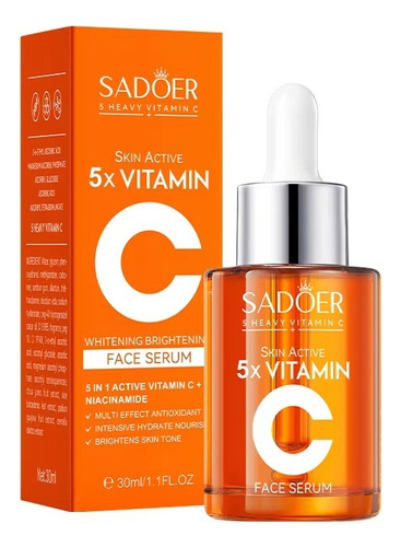 Serum Suero Facial Vitamina C 5x Niacinamida Blanqueadora Todo Tipo De Piel Día/noche
