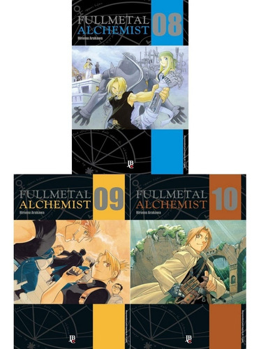 Kit Mangá Fullmetal Alchemist Esp Vol. 08 Ao 10 Lacrado Jbc