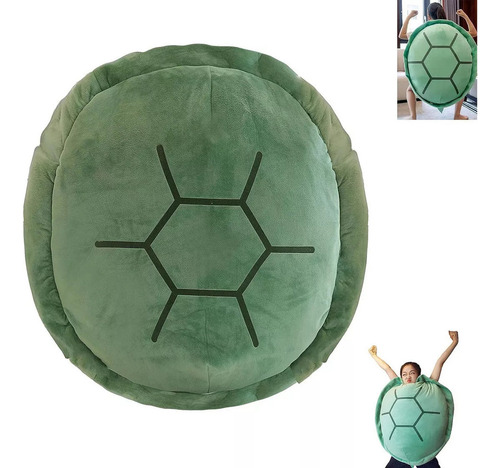 Turtle Power Shell, Almohada Con Forma De Concha De Tortuga