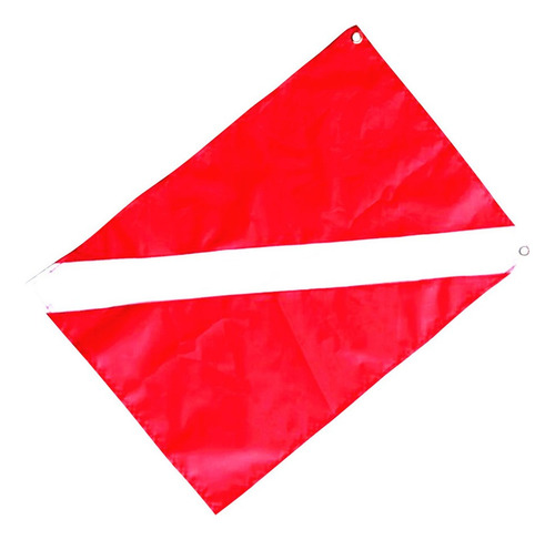 Bandera De Barco De Buceo De Poliéster Rojo Y Blanco Señal