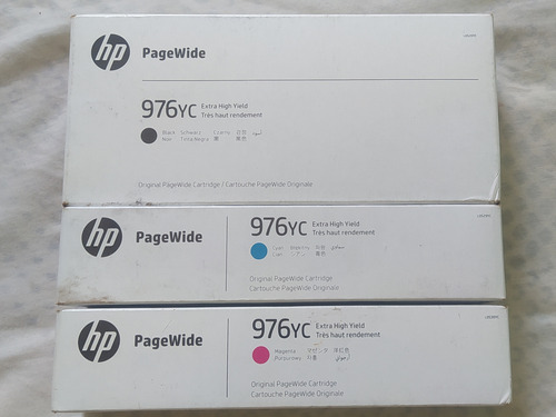 Tóner Pagewide 976yc Black, Magenta Y Cyan  Nuevos 