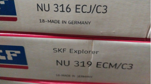 Rodamiento Nu 319 Ecm C3 Y Ecj C3 Marca Skf