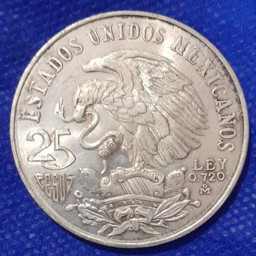 Moneda En Plata De Los Juegos Olimpicos En Mexico 1968