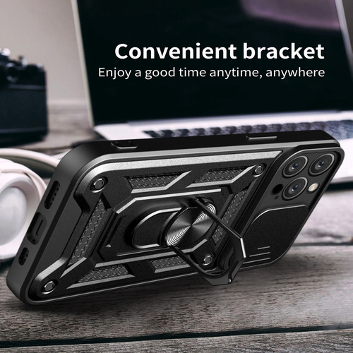 Funda De Teléfono Para Samsung Galaxy A71 A51 A31 A21s, Cámara Deslizante, Pie De Pie, Anillo, Funda Protectora A Prueba De Golpes