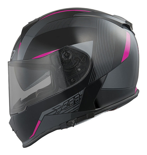 Capacete Moto X11 Revo Integral Com Lente Interna Fechado Cor Rosa Tamanho do capacete 58