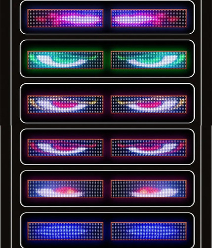 K Panel Led Flexible Ojos En Parabrisas Camion ,bus 150x17cm