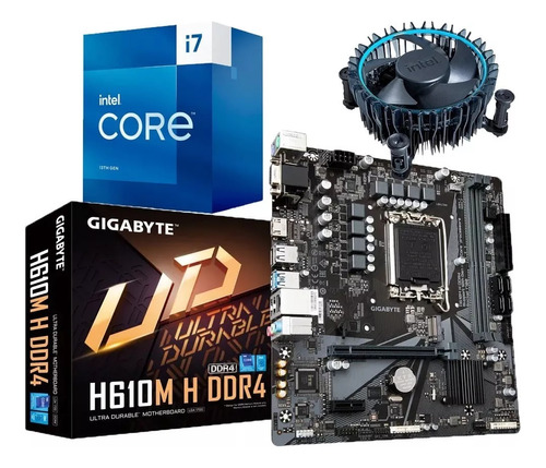 Combo Board H610m Procesador Intel Core I7 13700 Pc