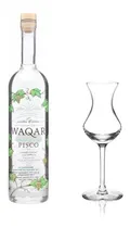 Comprar Pisco Waqar Chileno X700cc + Copa Pisco San Carlos