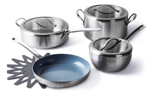 Set De Ollas Y Sartenes Greenpan X Food 52 Five-two Acero In